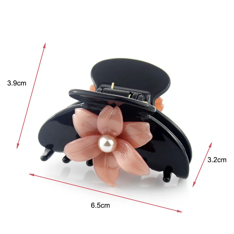 Honey Flower France Premium Mini Hair Claw Clips Flower embellished Hair Clips for Women Glitter Clips