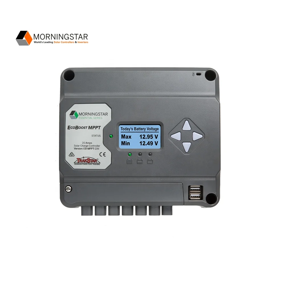 Morningstar EcoBoost MPPT 20A Controller with Meter