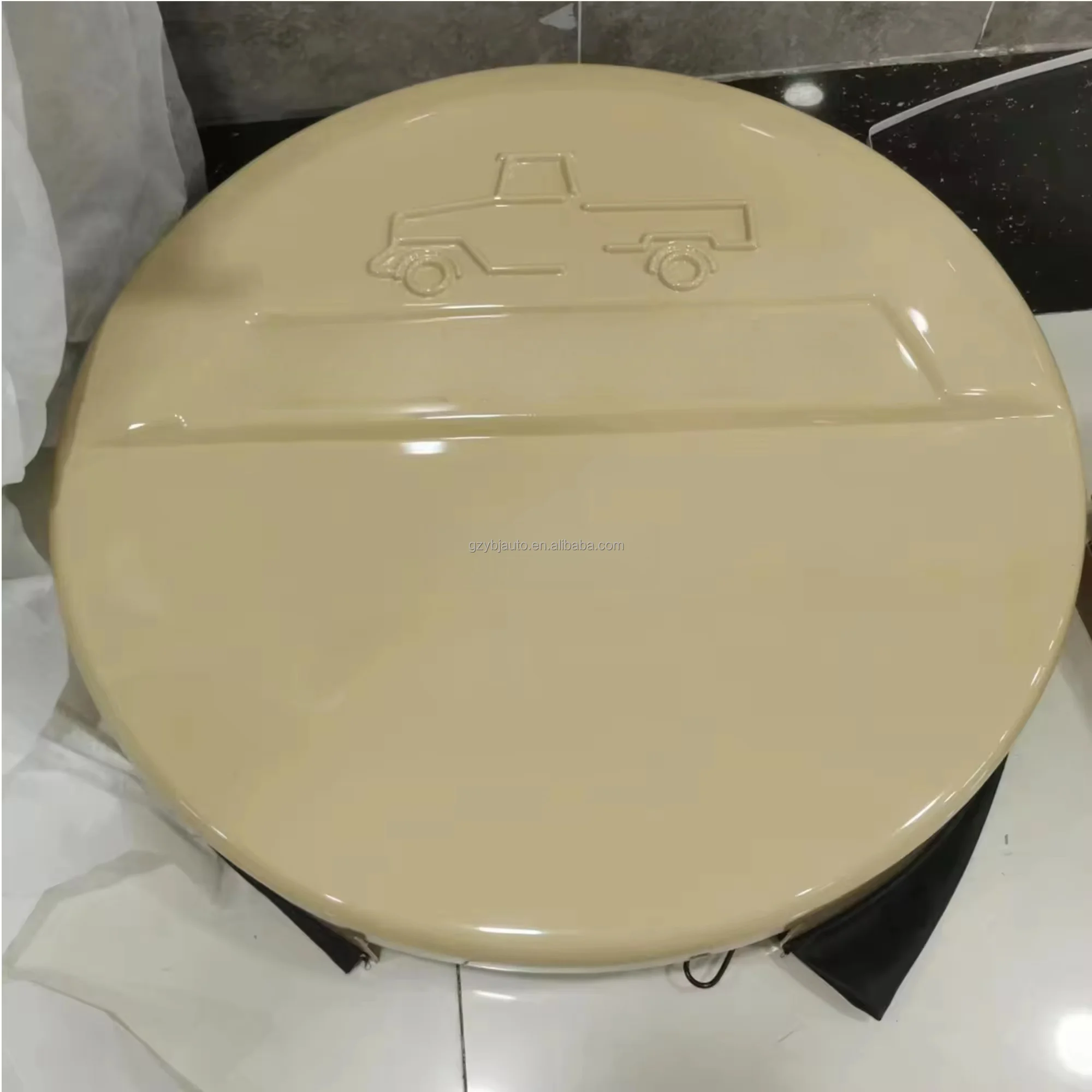YBJ Spare Tyre Cover SUV 4*4 off road Pick Up Beige FOR LC79 FJ79 LC76 LC70 Dust and sun protection 07-21 rear Spare tire cover
