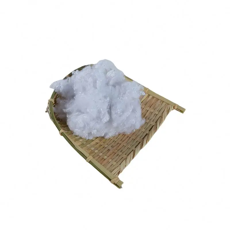 Полый конъюгированный силиконизированный силиконовый наполнитель из полиэфирного волокна, белое натуральное волокно