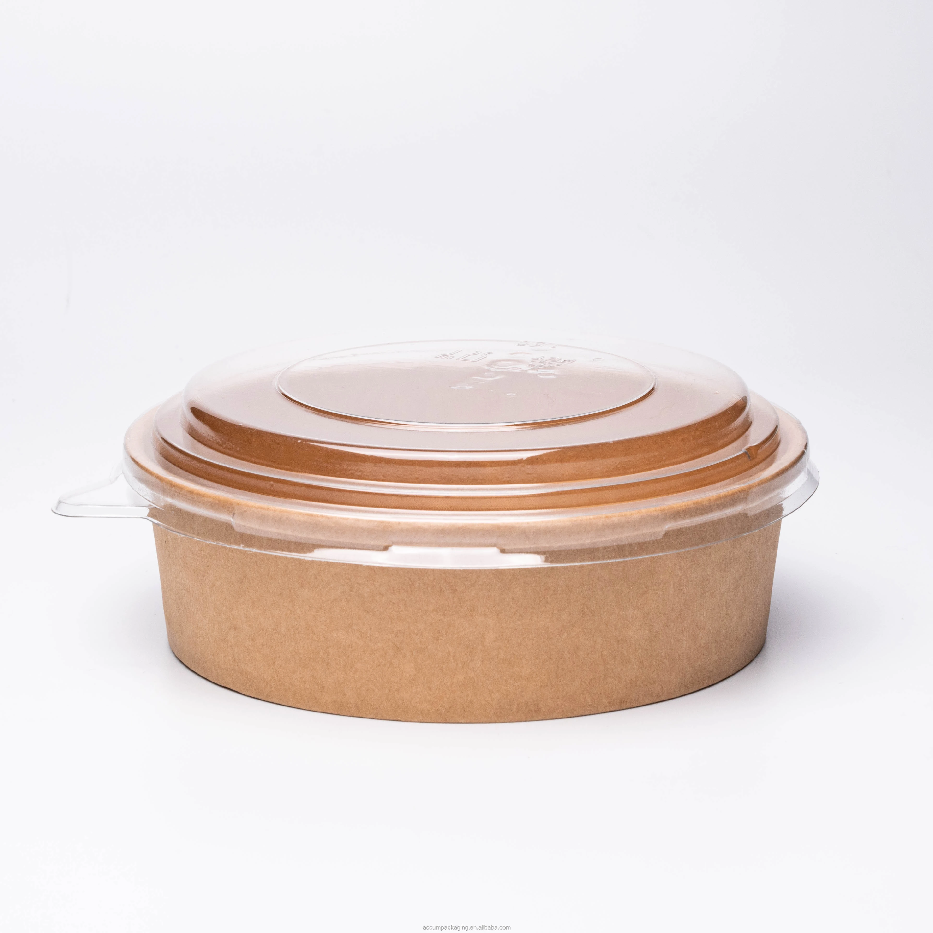 Different size 1000ml 100% Compostable  Biodegradable Take Away Round Paper bowl  custom logo