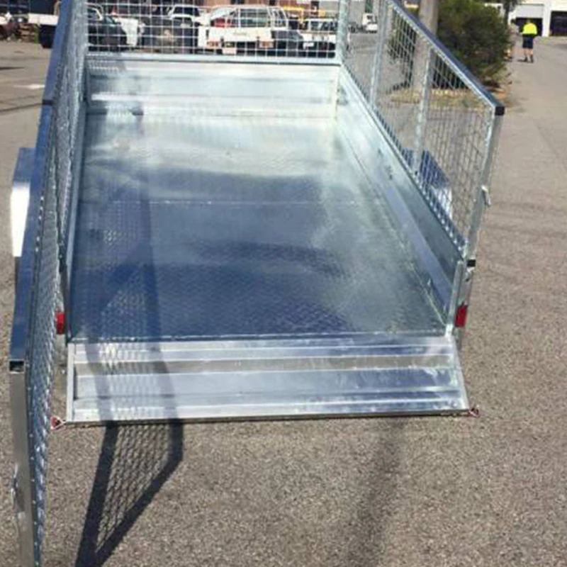 Оптовая продажа горячий окунутый оцинкованный прицеп 6X4 с клеткой