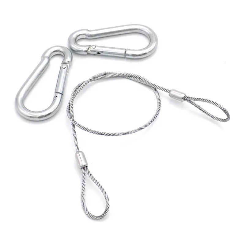 2.0mm 316 Stainless Steel Wire Rope Wire Rope Slings With Snap Hook for safety