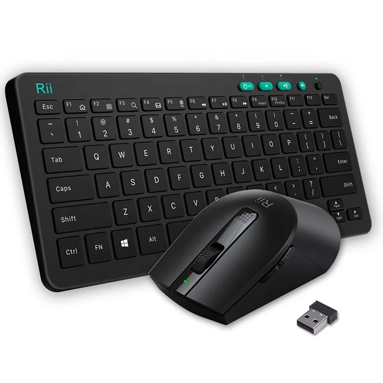 Zoweetek ZW-RKM709 Portable Wireless Keyboard with Mouse for MacBook/iPad/Tablet/PC/Laptop/Smart TV