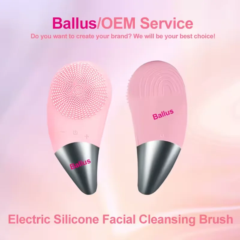 2024 Best sellers Exfoliator Face Scrub Washing Brush Skin Care Tools Deep Cleansing Electric Silicone Facial Cleansing Brush