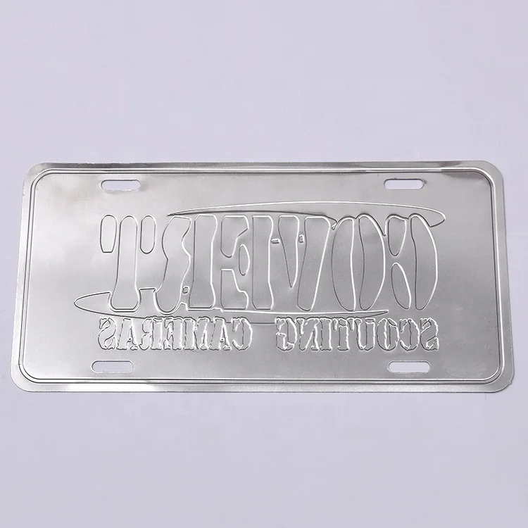 Высококачественный синий номерной знак Alphanum с индивидуальной печатью