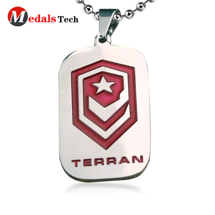 Cheap aluminum stainless steel sublimation blank metal dog tag