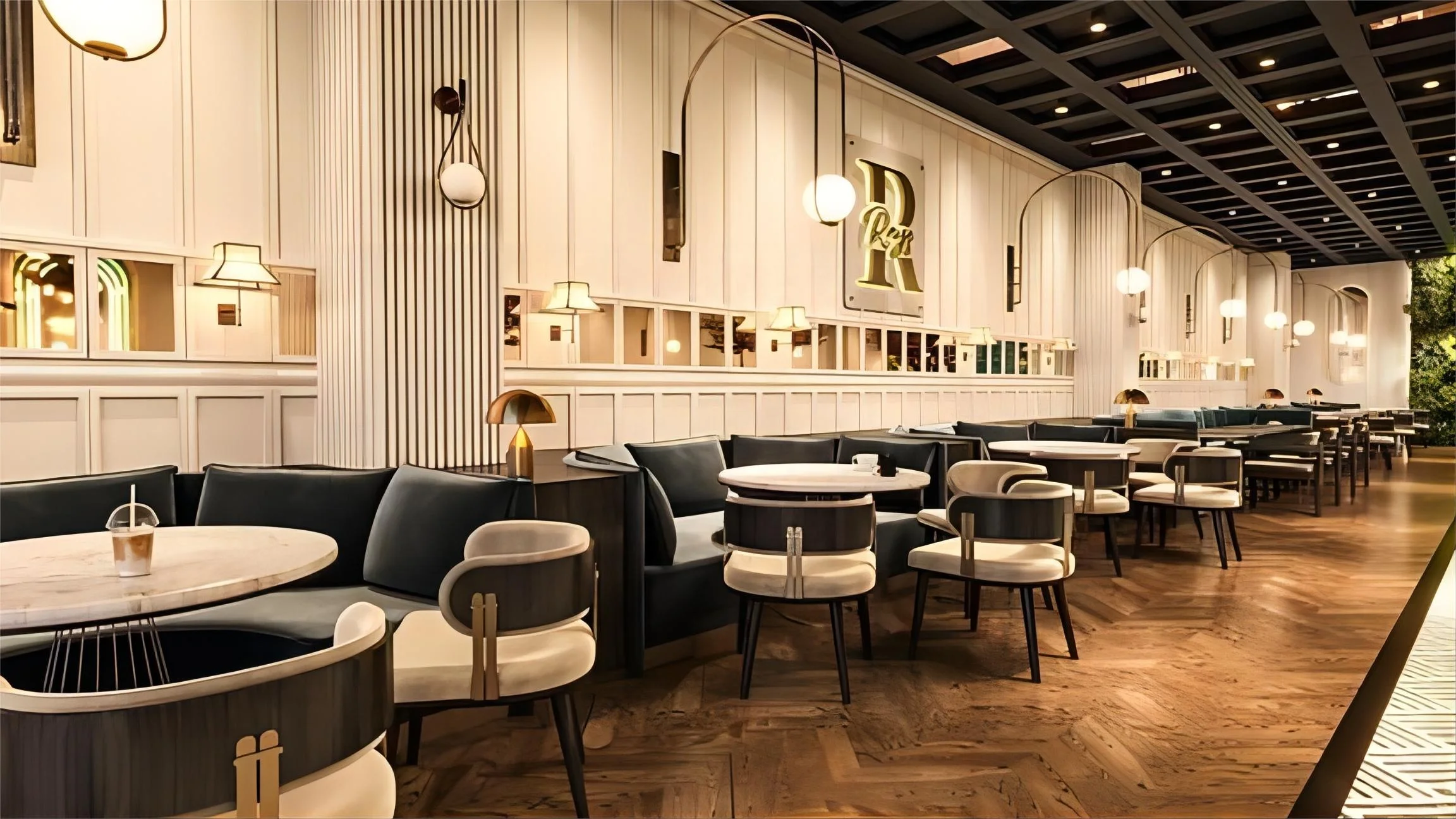 high quality modern restaurant furniture set velvet booth sofa dinning table and chair set for restaurant and bars wood