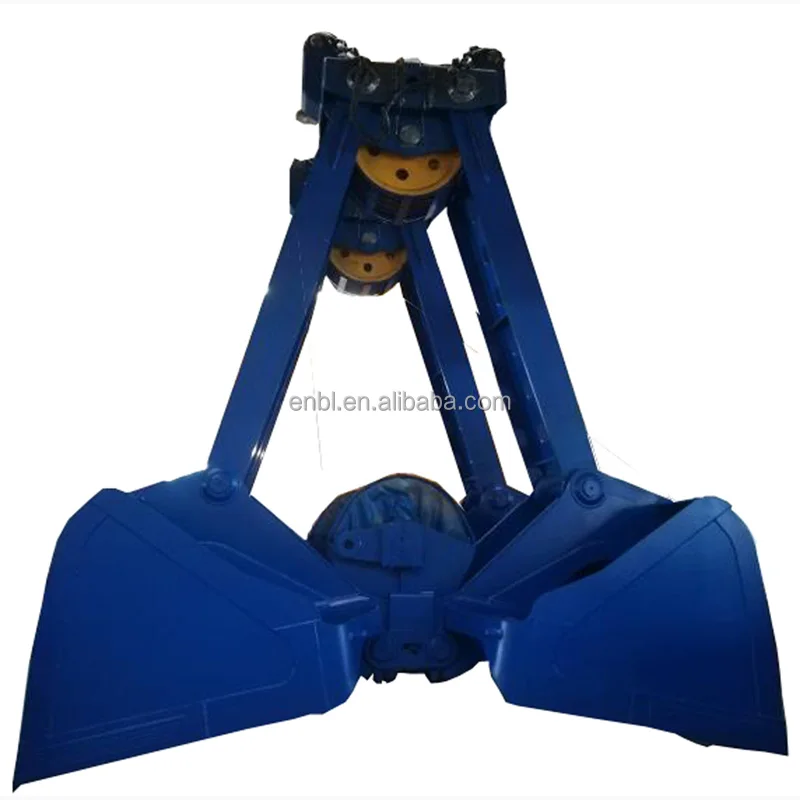 32 ton 4 rope clam shell mechanical crane grab ore mine bulk cargo grapples