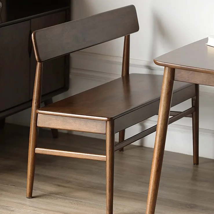 Dreamhause Solid Wood Dining Bench Simple Wooden Dressing Bench Waiting Room Restaurant Cafe Shop Sofa Bench