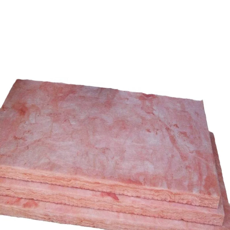 Хит продаж, стекловолокно из мягкой стекловолокна с фольгой, изоляция для жилых зданий, розовая стеклянная вата