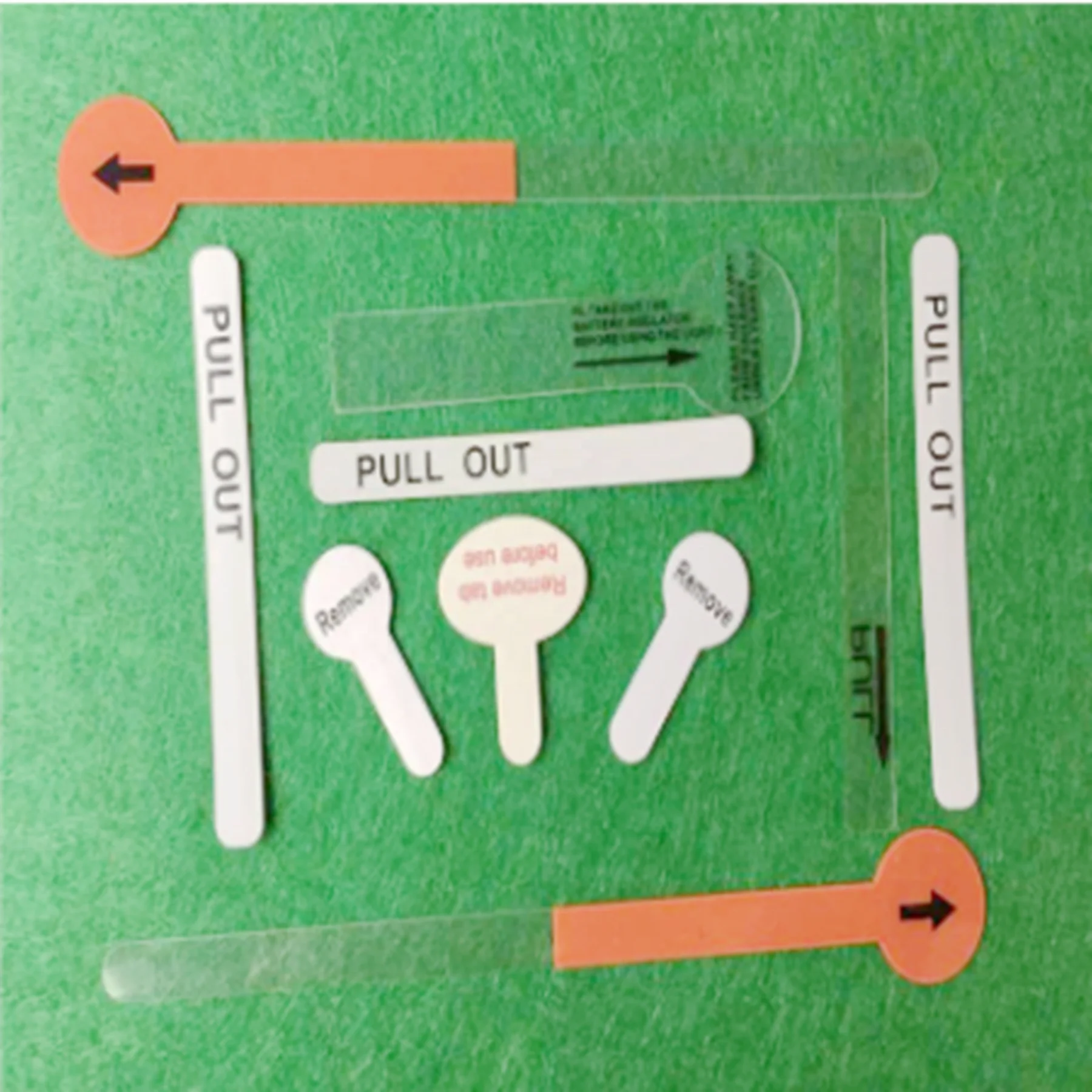 white transparent PET insulating sheet Button battery insulating Mylar sheet Flame retardant electrical isolation pull sheet