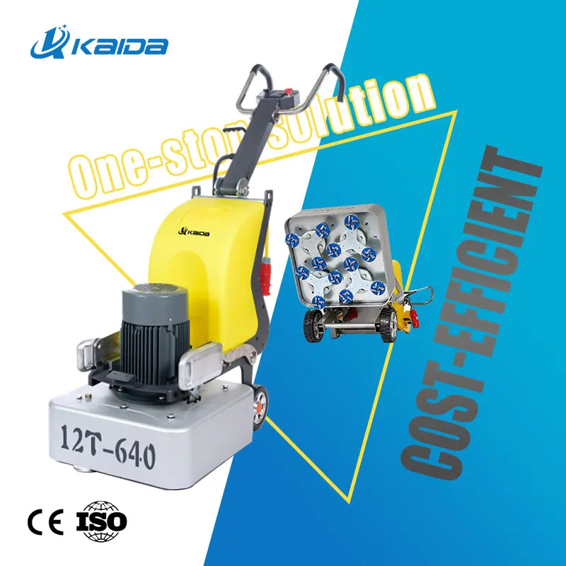 Автоматизированная четырехдисковая Планетарная электрическая бетонная напольная шлифовальная машина и полировщик