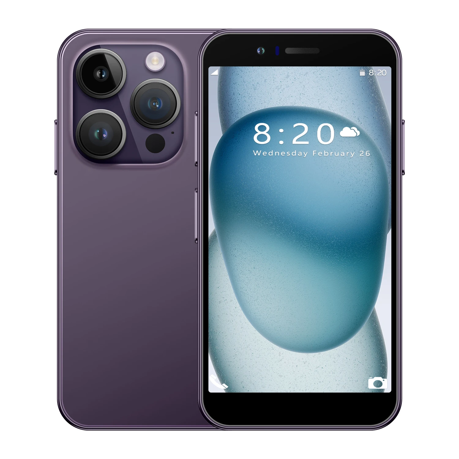 2024 Latest i15 mini Smartphone Cellphone 2+5mp Android 8.1 Suitable 3+64GB Wholesale Spot Dual Card Dual Standby