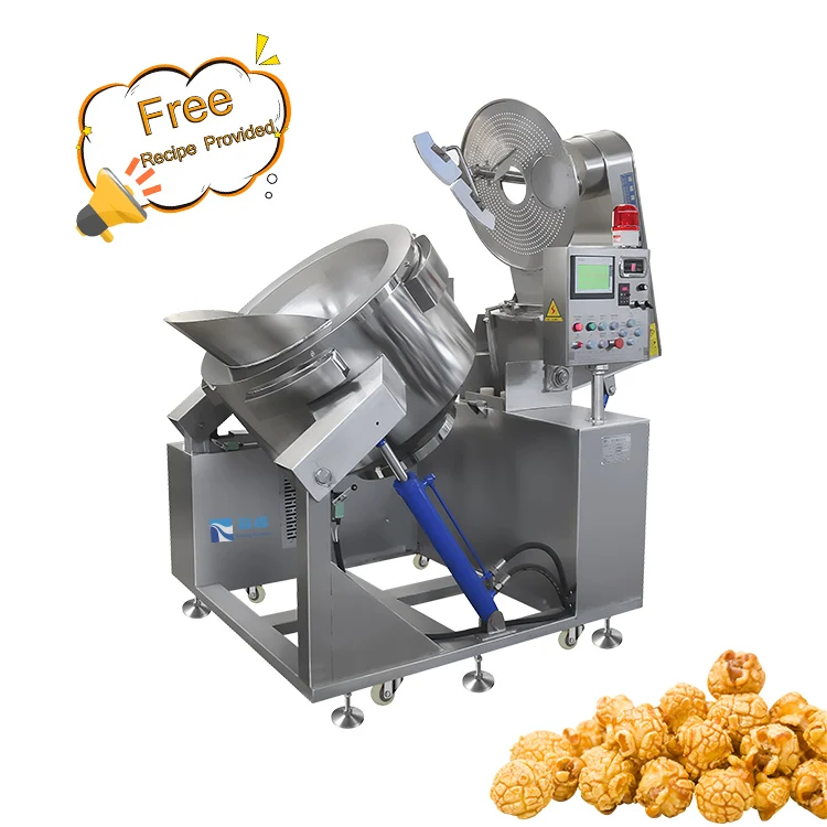 Hot Sale Industrial Gas Electric Popcorn Machine Automatic Popcorn Making Machine Manufacturer