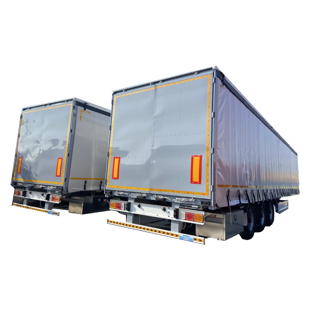 92 m3 Steel Side Curtain Semi-Trailers for Cargo Transport New Condition Semi-Truck Trailer