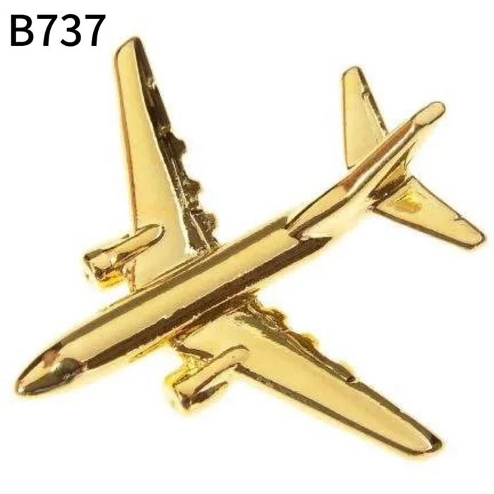 Wholesale Customized 3D Airplane Pins Logo-Themed Brass Lapel Pins Sports Metal Badges Hat Pins Brooches for Clothing & Jewelry