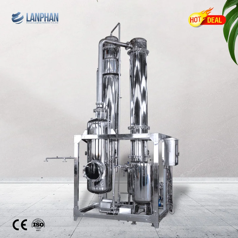 Industrial Vacuum Evaporator For Waste Water Treatment Milk Falling Film Evaporator Triple Effect FFE