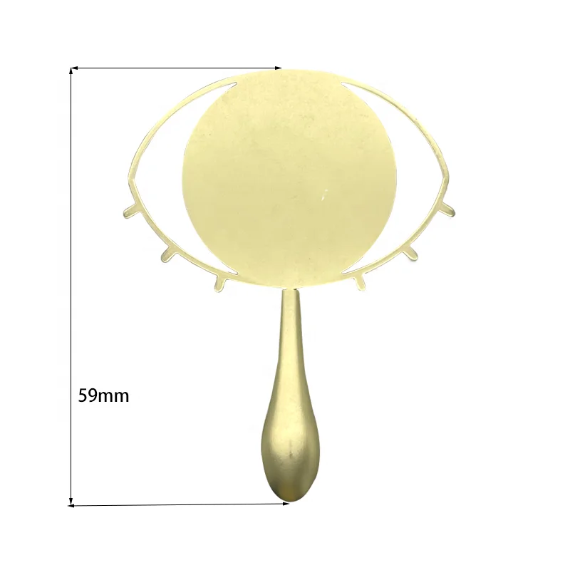 Hot Sale Golden Eye Mirror With Handle High Quality Makeup Mirror