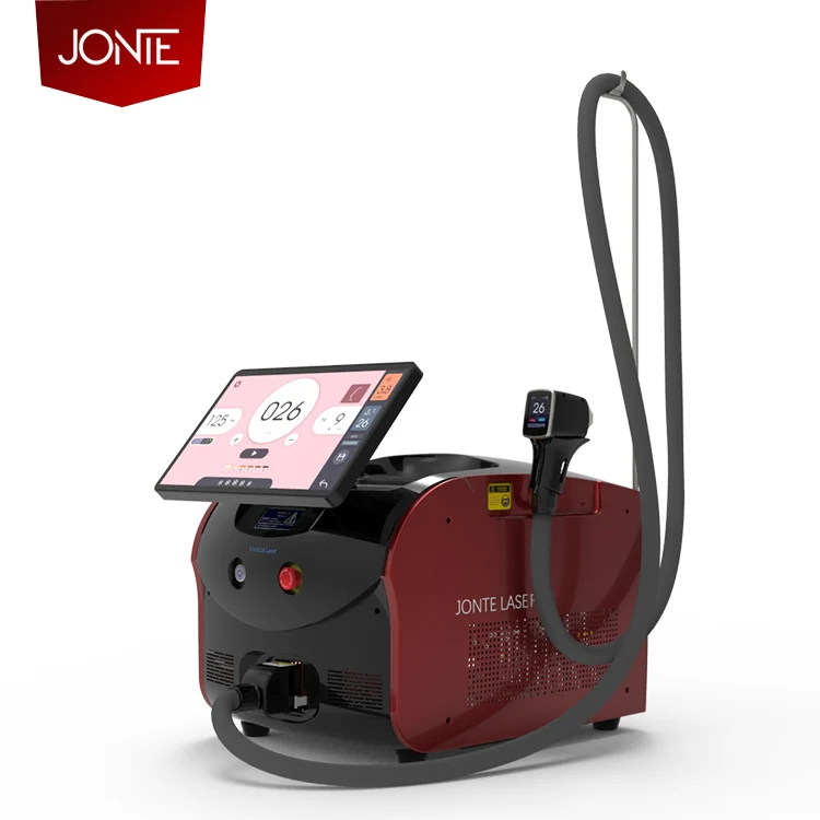 Jontelaser Super Portable 3 wave 755nm 808nm 1064nm diode laser 808nm Diode Laser Hair Removal Machine Price 808 Diode Laser