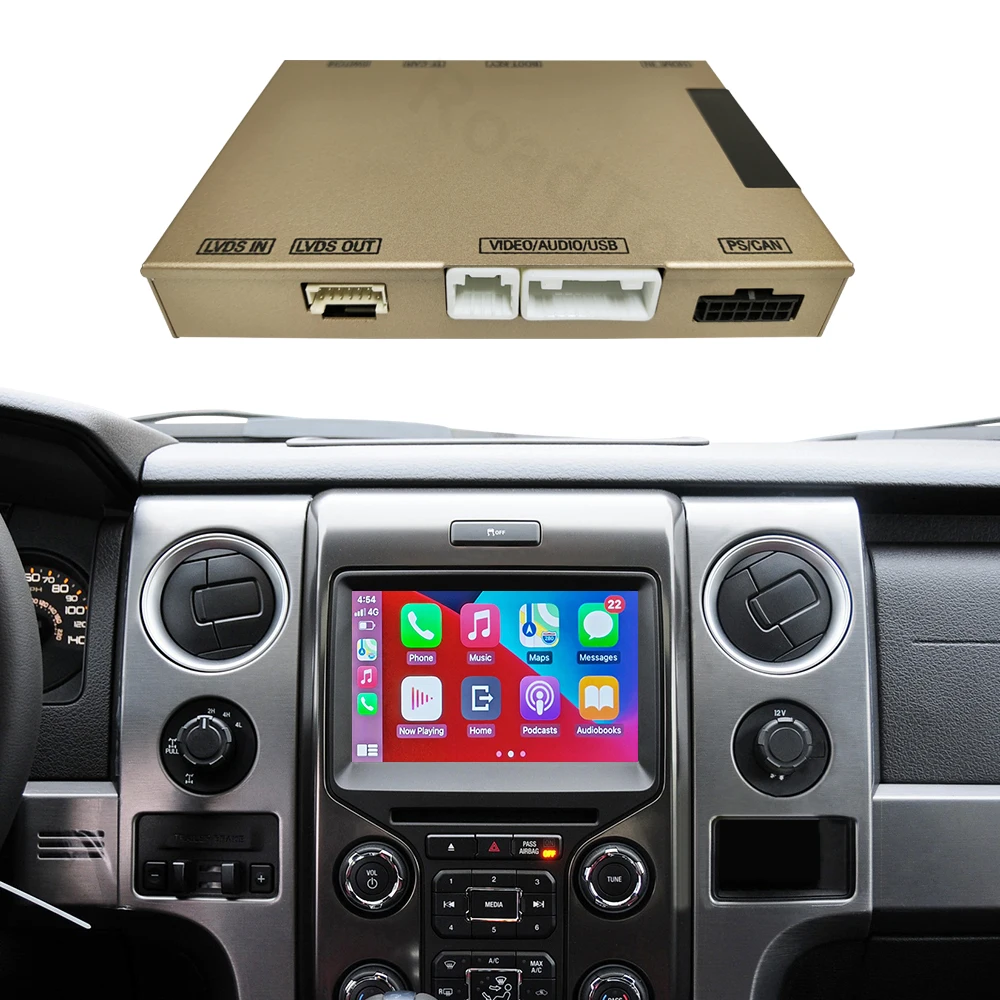Дорожный Топ беспроводной CarPlay андроид автоматический интерфейс зеркало соединение AirPlay декодер коробка для Ford F-150 Expedition Super Duty