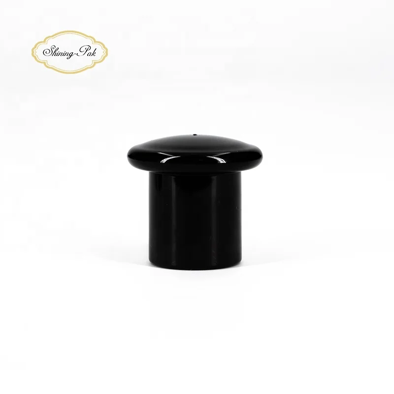 Black mushroom shape plastic perfume cap  perfume bottle cap lids closures luxury bottle caps perfume packaging