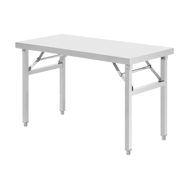 Restaurant Kitchen Equipment 304 Stainless Steel Corrosion Resistant Folding Dining Hall Work Table Portable Kitchen Table