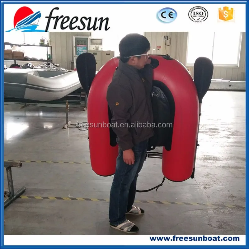 CE PVC wholesale Mini 1 person single fishing boat inflatable pontoon fishing boat American belly boat