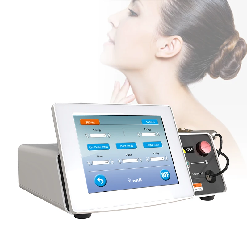 2024 Professional 300um 400um 600um skin tightening facial lifting 1470nm Laser Liposuction clinic use device