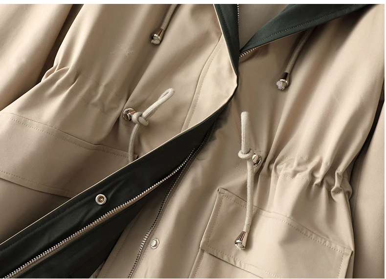 
Keep Warmer Real Raccoon Fur Parkas Women Ladies Winter Thicken Rabbit Fur Lining Long Coats 