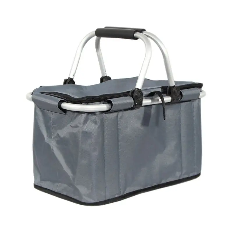 Hot Sales Foldable Space-Saving Super Light Large Capacity  In Supermarket  Shopping Basket