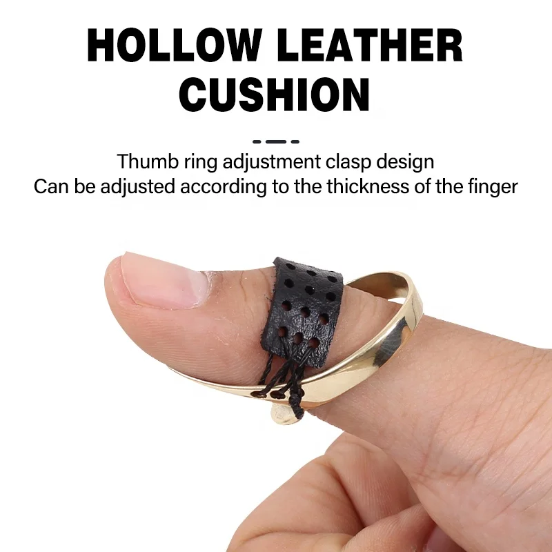 SPG Archery Finger Guard Bow And Arrow Set Hunting Traditional Mongolian Recurve Bow Brass Accessories Protective Equipment