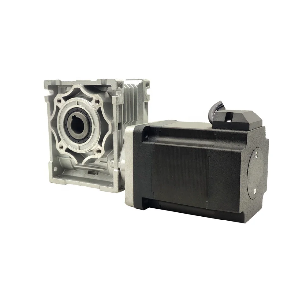 785W 86mm BLDC Motor Worm geared Brushless Dc Motor with worm gear reducer 48V/310V NEMA34 Gearbox