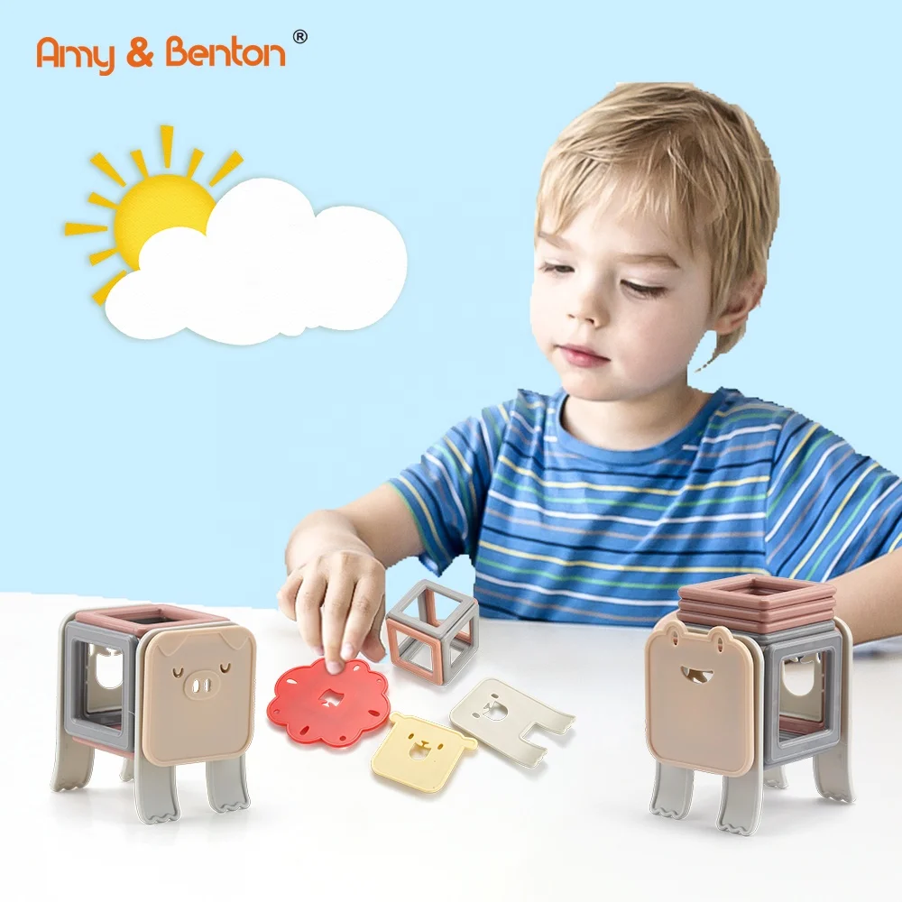 Amy Benton 88pcs Magnetic blocks Animal Series Magnet Blocks Educational Toys for children