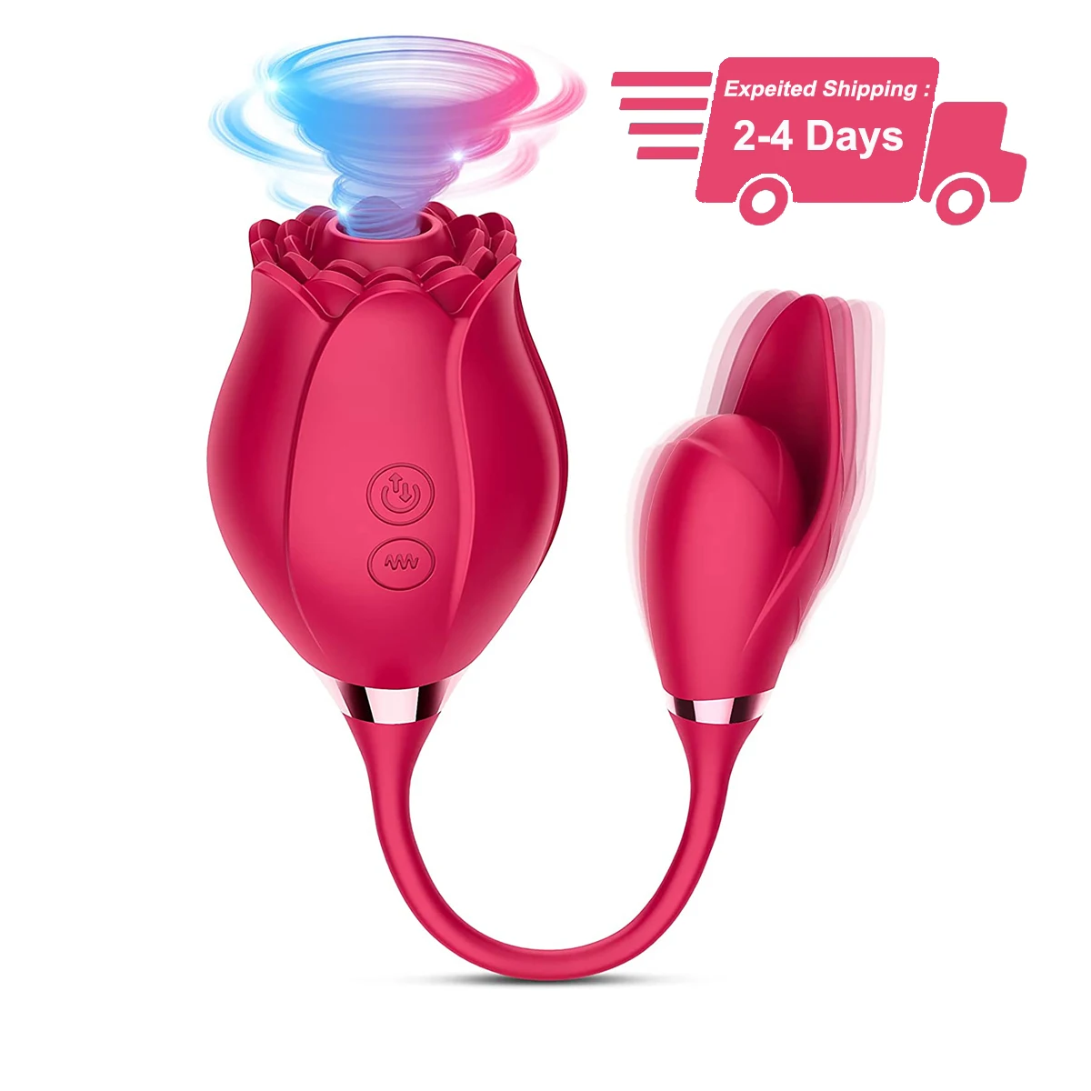 New Royal 2 in 1 Rose Toys Sucking Vibrator For Women with 7 inten Rose Vibration Sex Toy 2021  Adult  Rose Toys Vibrator