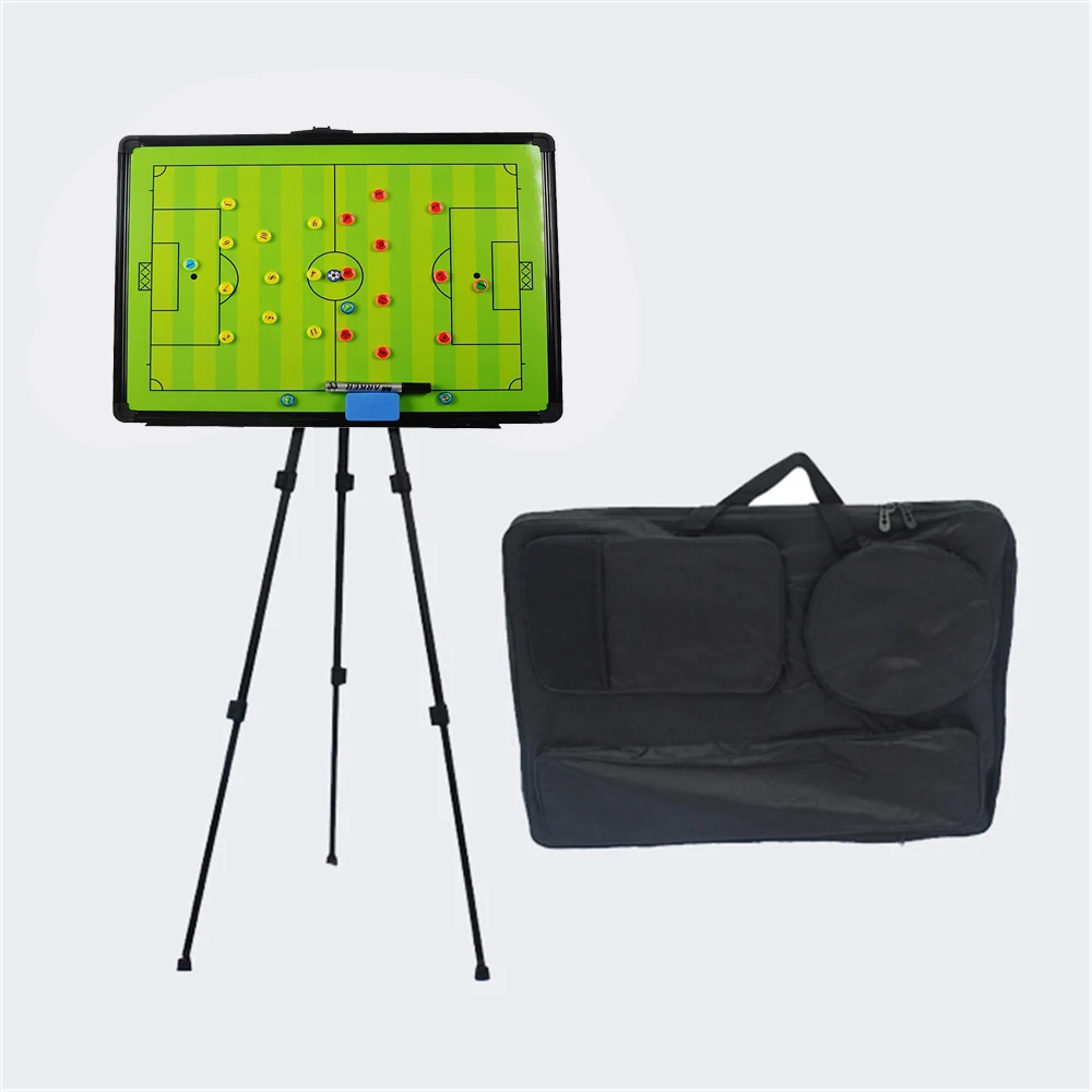 Large Size Basketball Soccer Hockey Strategy Guiding Magnetic Tactics Soccer Board Coaching With Tripod Stand