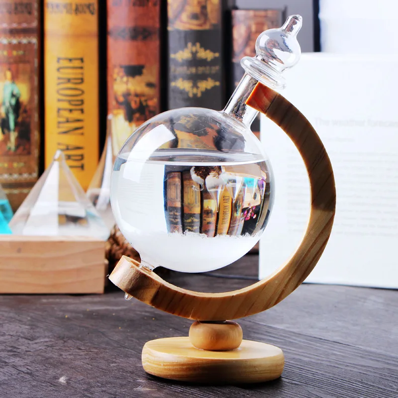 Hot Office & Home Mini Decorative Fitzroy Storm Glass Bottle/Weather Forecaster Glass Bottle/Weather Forecast Stormglass