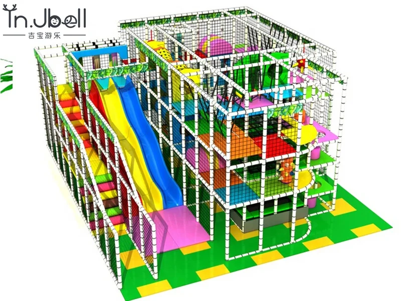 Gymnastic Trampolines Manufacture Customized Combination Indoor Children Playground Square Trampoline Park Equipment for Kids