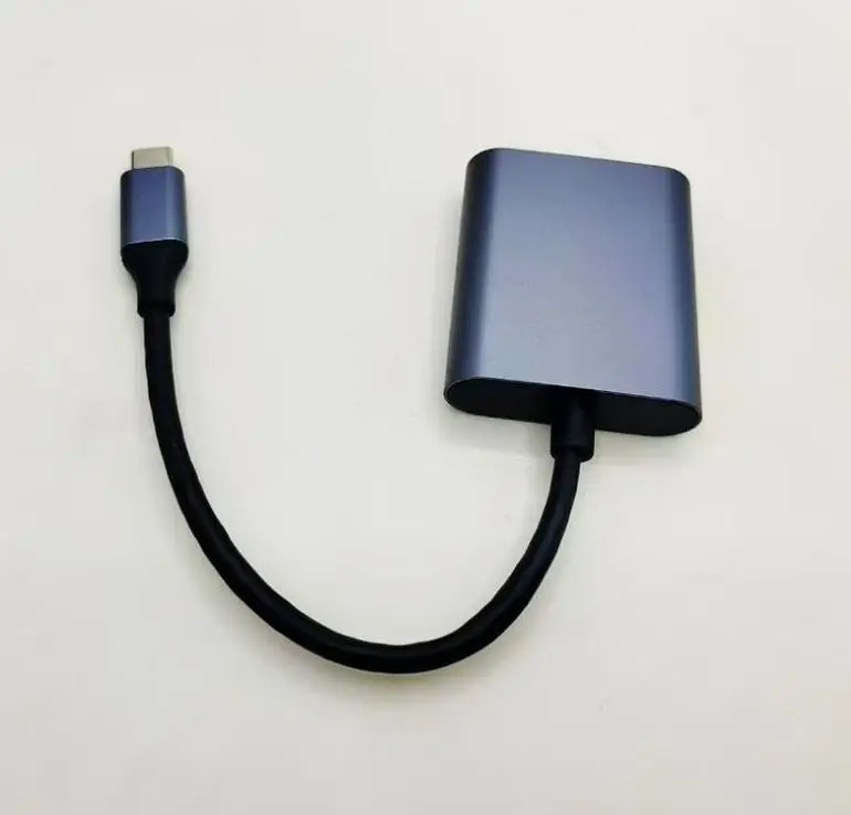 Пользовательский логотип 2-в-1 концентратор Type-C многопортовый адаптер HDTV сплиттер с многопортовым концентратором В наличии!