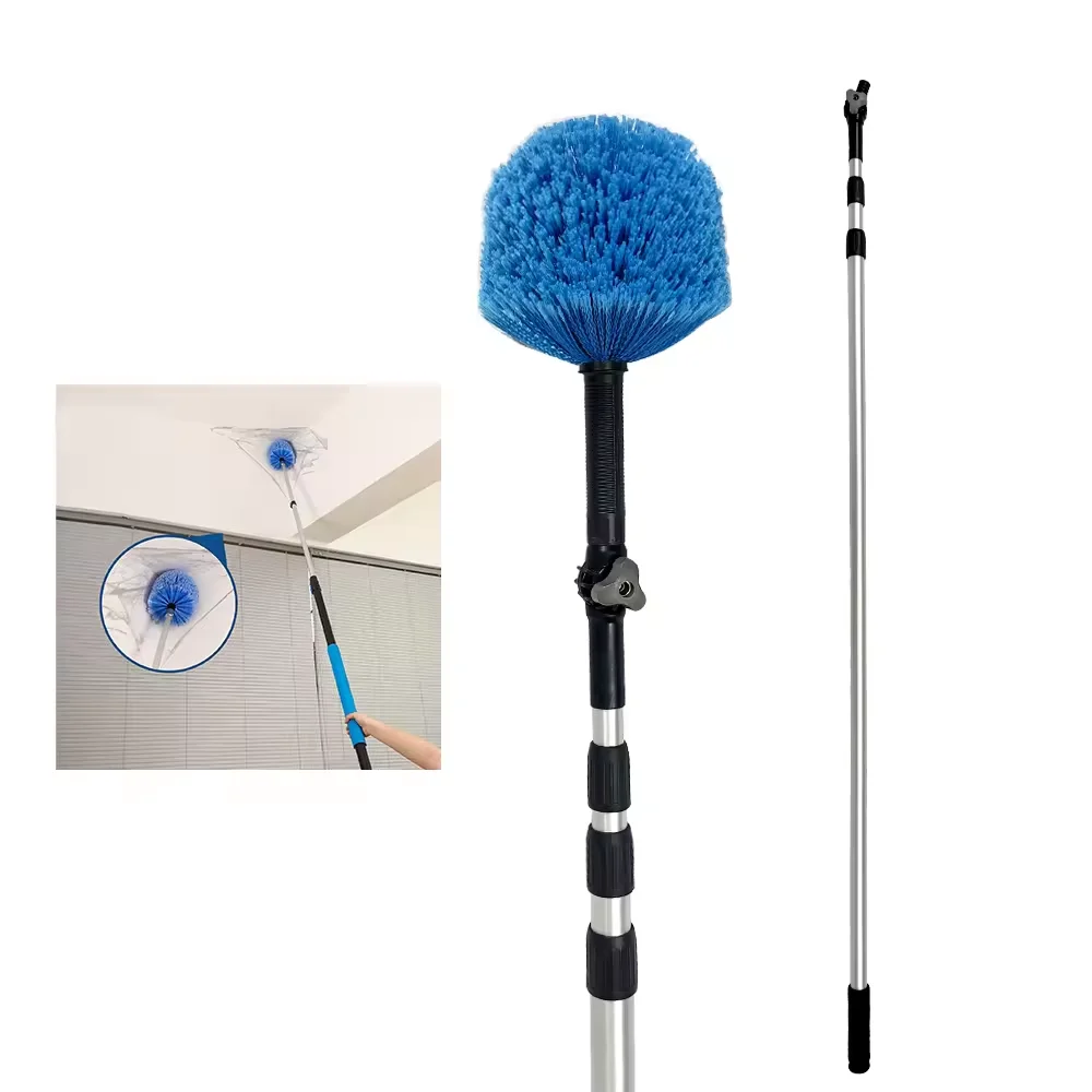 Hot selling indoor extended pole long handle dust removal brush, used for cleaning high ceilings