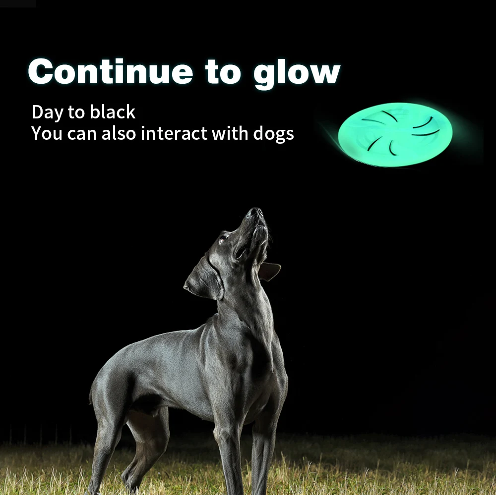 Неразрушаемый мягкий диск для собак, легкий летающий диск для тренировки, сверхпрочный, для домашних животных, легкий вес