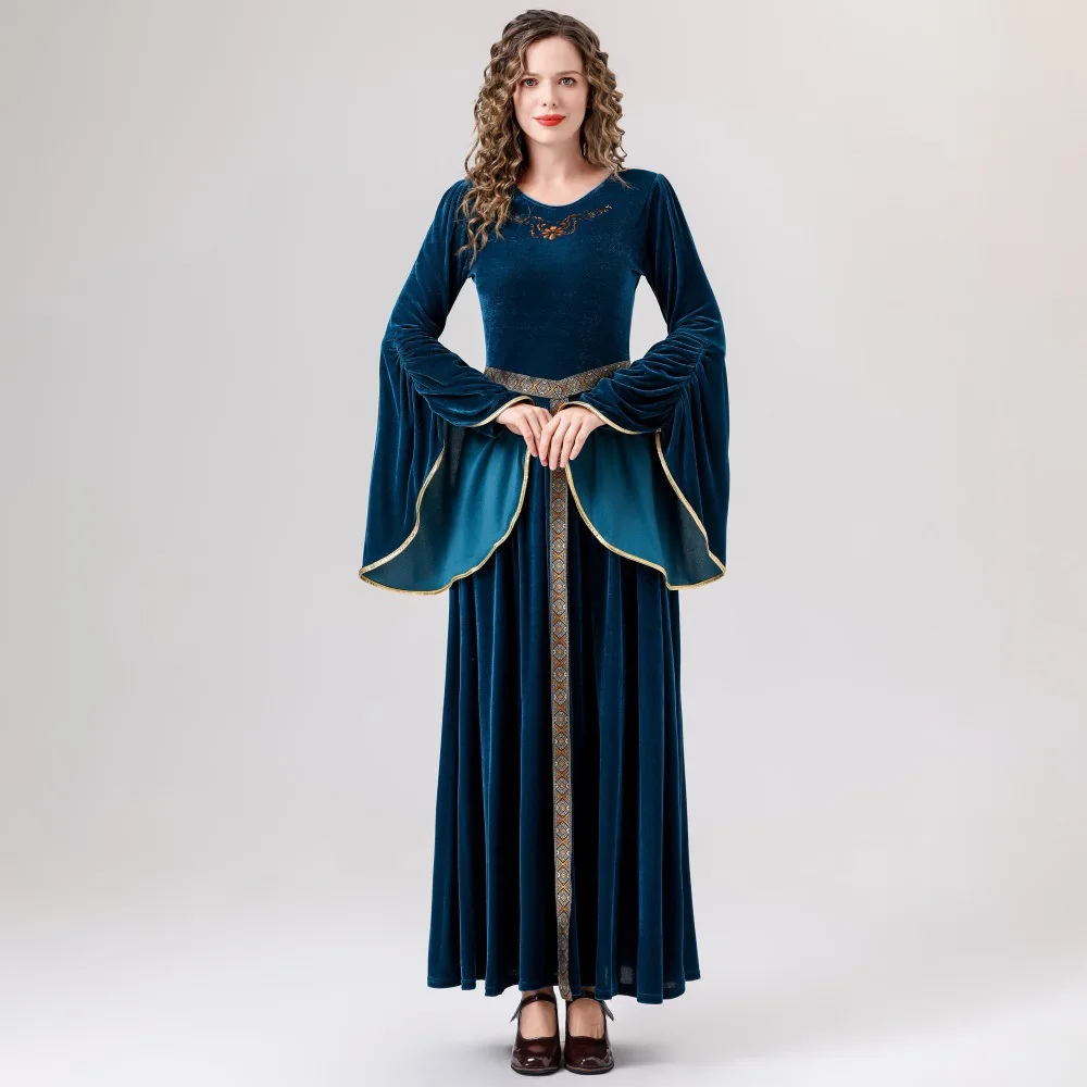 Платье для Хеллоуина средневековое платье в стиле ренессанс красивых женщин очаровательное леди