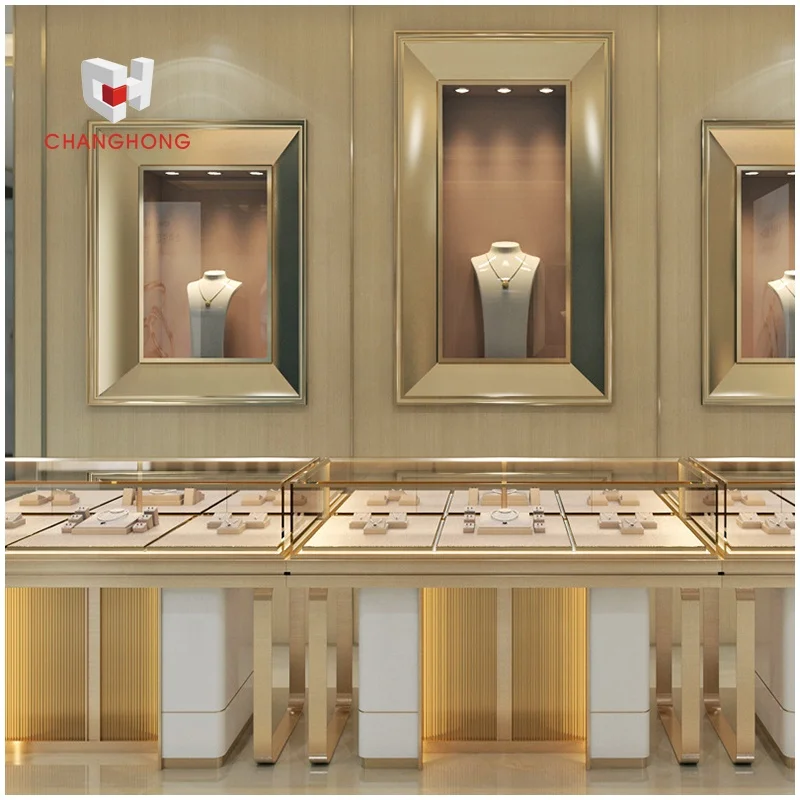Стойка для ювелирного магазина, стойка для магазина драгоценных камней, ювелирный магазин, современный роскошный дизайн интерьера