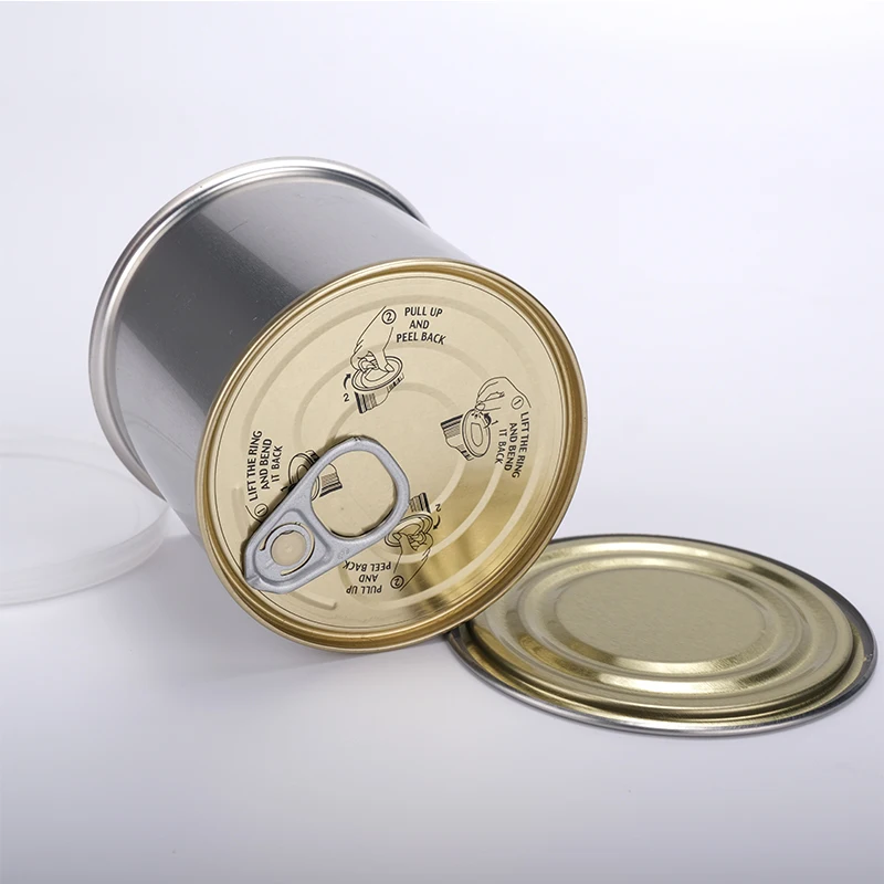 Wholesale customizable metal round packaging fresh keeping tiny container jars for food