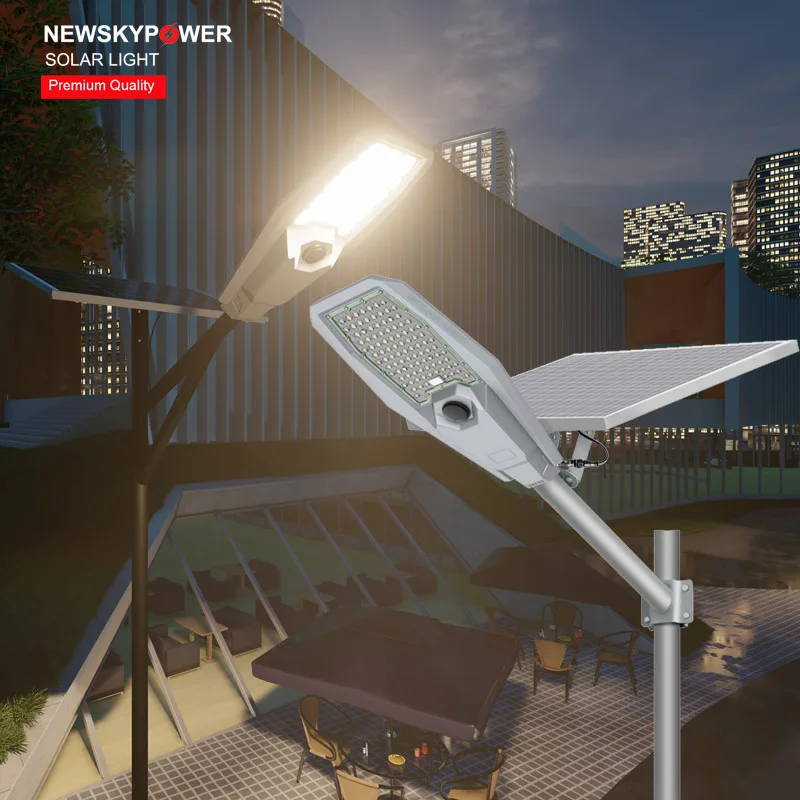 600W Led Solar Street Lights Wholesale Spaceship Interstellar Warrior 2 MJXJ906 Solar Street Light With Motion Sensor