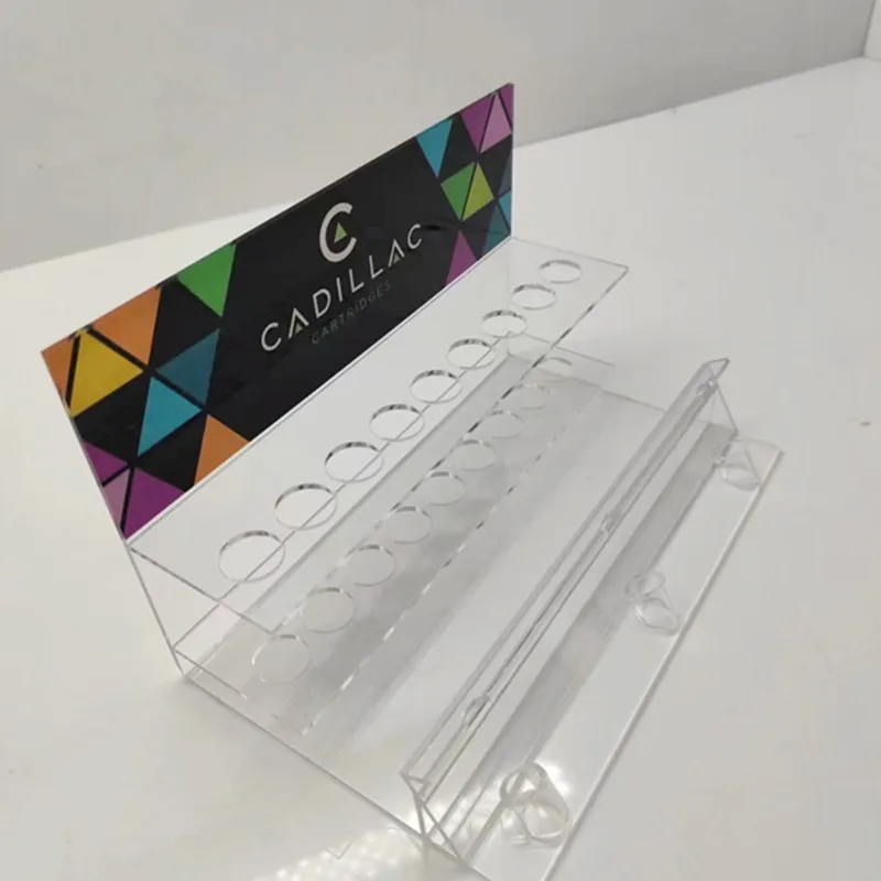 Factory Custom Clear Acrylic Display Stand for Pen Eyebrow Pencil Makeup Brush Nail Brush Electronic Stand