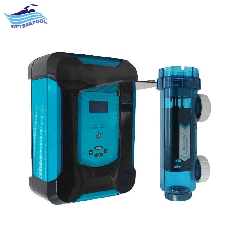 2 in 1 Salt Water Electrolysis Chlorine Generator Cell 25g/h Fit for 100CBM Swimming Pool