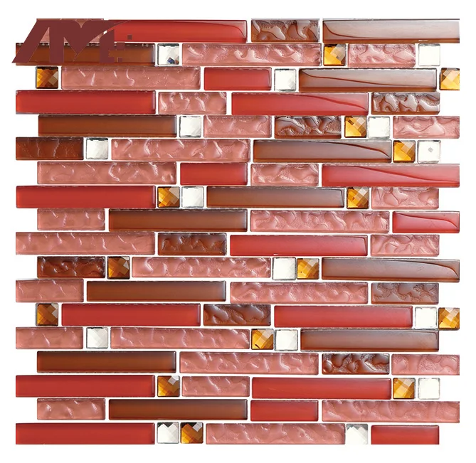 china factory light green bathroom wall crystal glossy glass mosaic tile