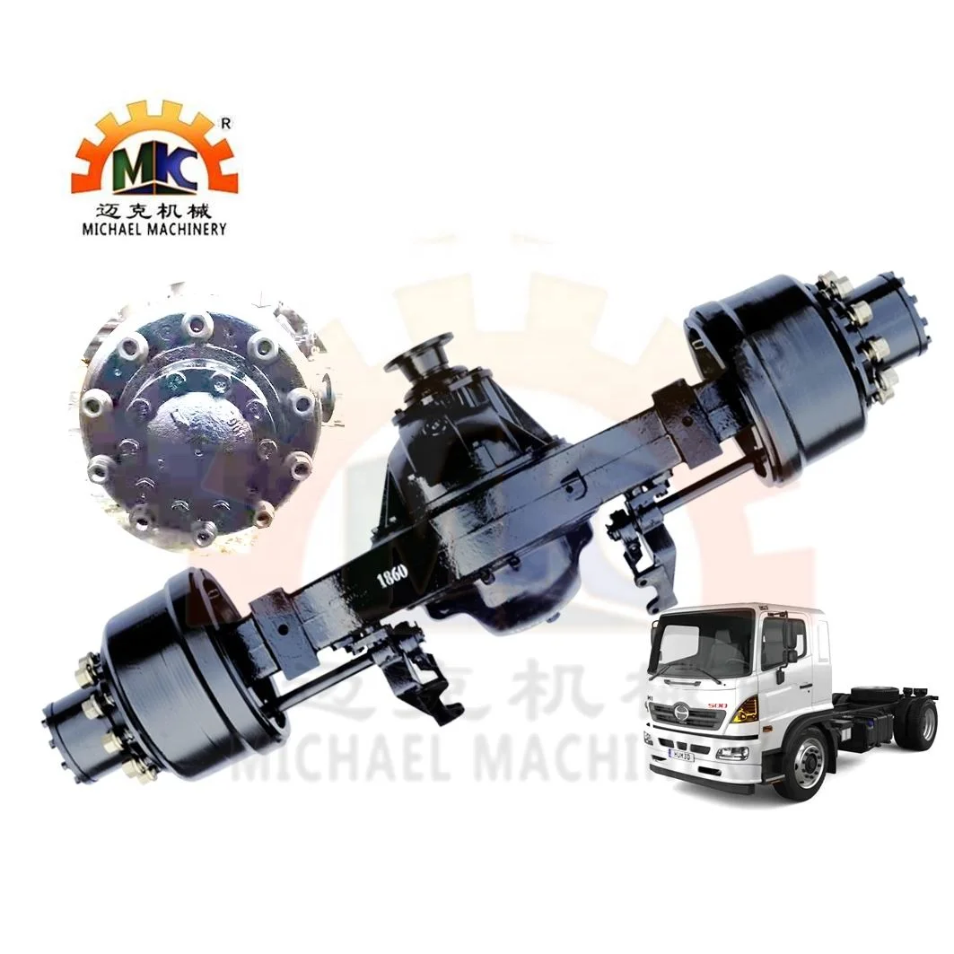 4x2 20Ton GVW Hino 500 Heavy Truck 13Ton Differential Rear Wheel Drive Axle with 10x335 PCD