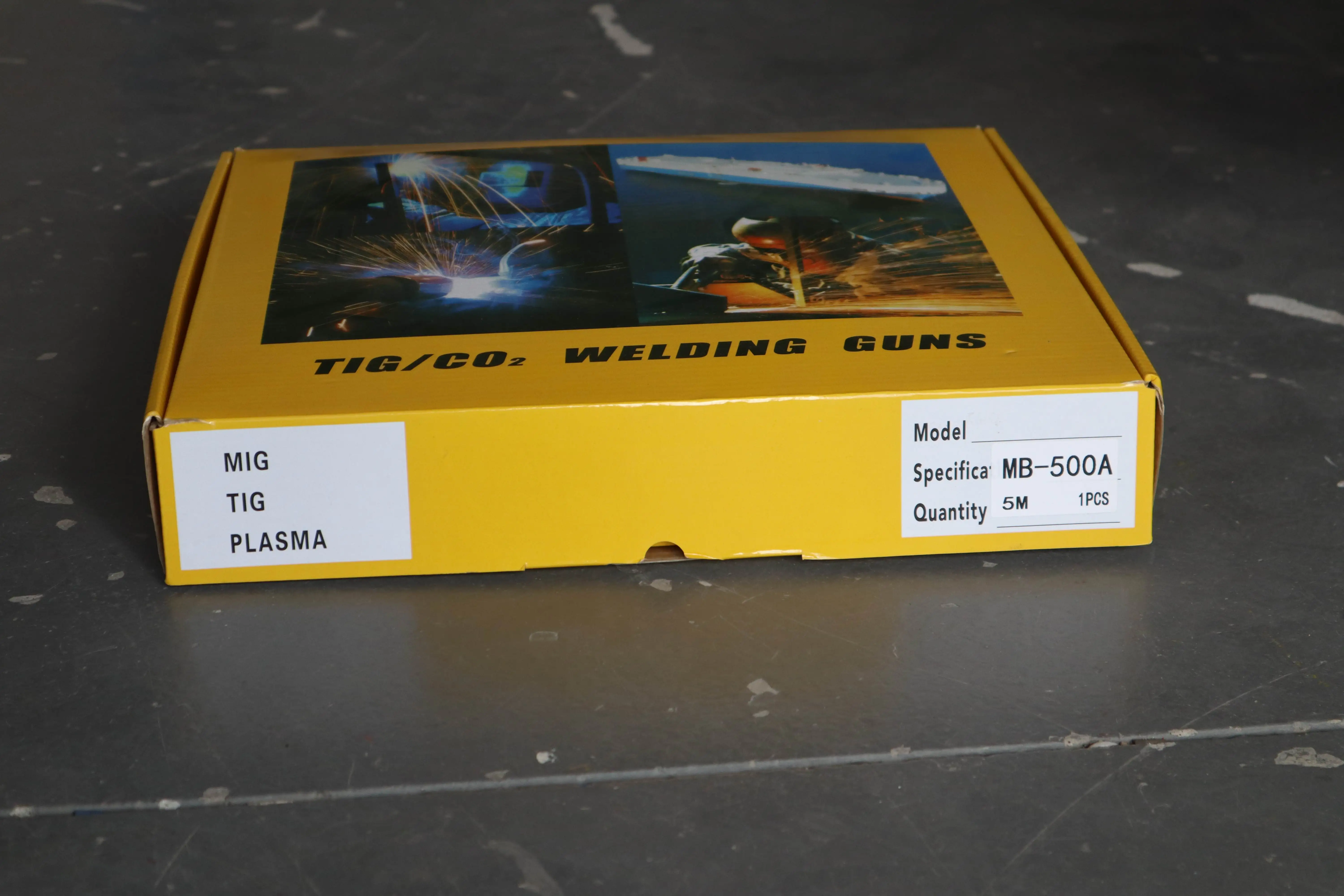 co2 gas welding torch for 500A welding machine with 5 meters long / EU connector welding guns